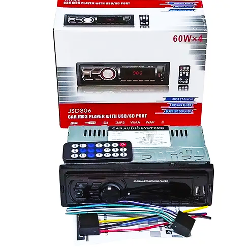 Автомагнитола 1 din JSD306 ISO Bluetooth/FM/USB/microSD/AUX 4x60W (25030510)