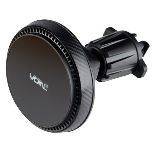 Держатель мобильного телефона VOIN магнитный с беспроводной зарядкой 15W на дефлектор (UHV-0606)