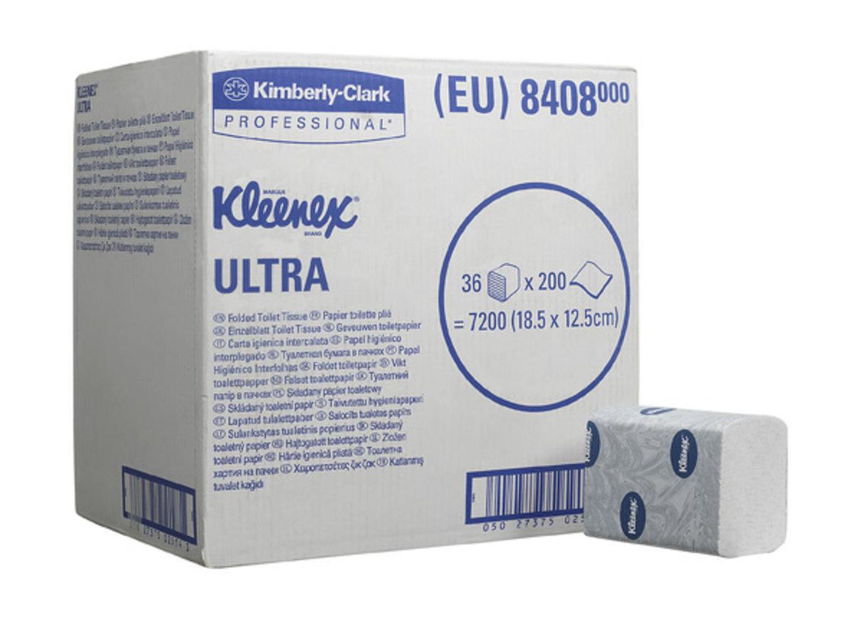 Папір туалетний Kimberly-Clark Kleenex Ultra листовий 36 шт. (8408)
