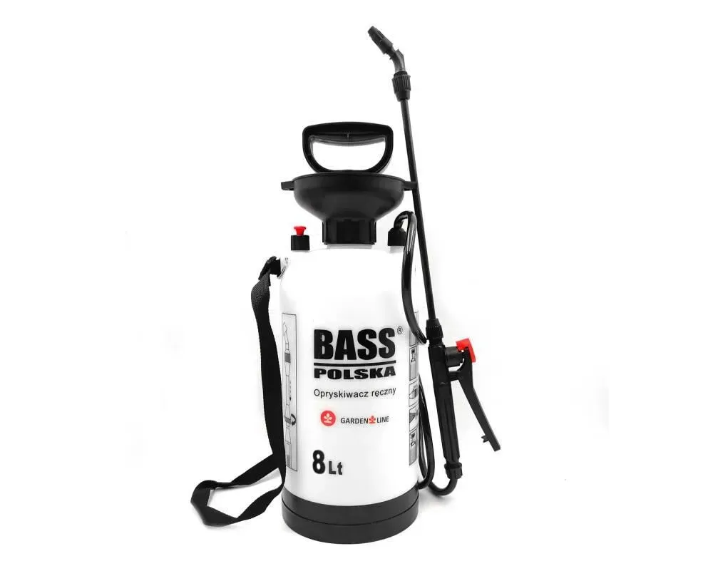 Опрыскиватель ручной садовый помповый Bass Polska 8638 плечевой 8 л Белый