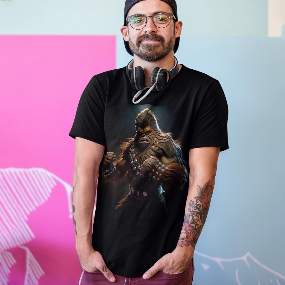 Футболка унисекс Star Wars Chobaka 4XL Черный (0000009569)