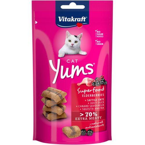 Ласощі для котів Vitakraft Yums 40 г качка та бузина