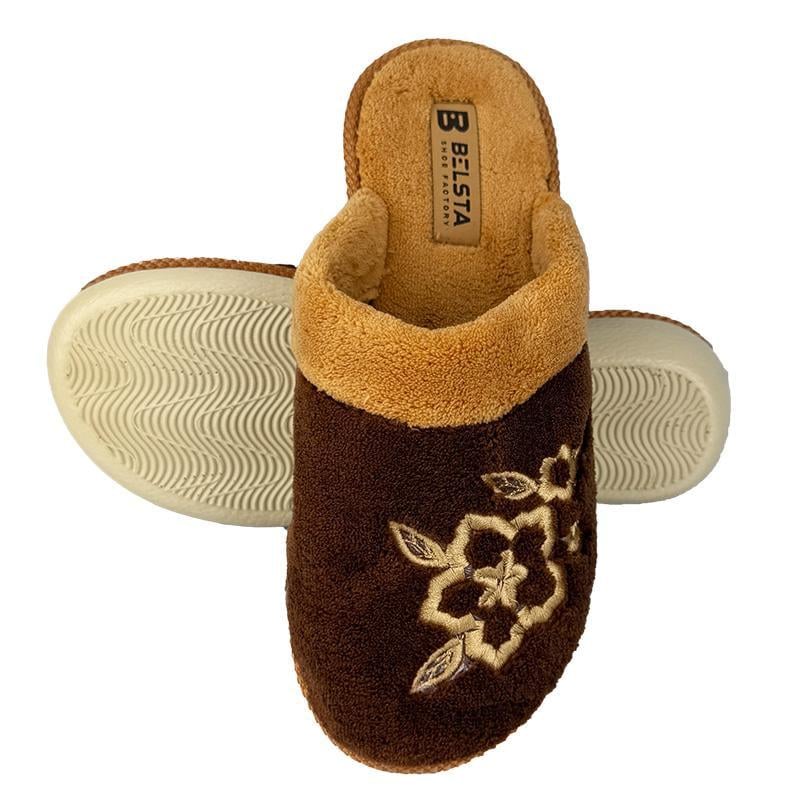 Комнатные тапочки женские 210-2 p. 41 26,5 см Коричневый