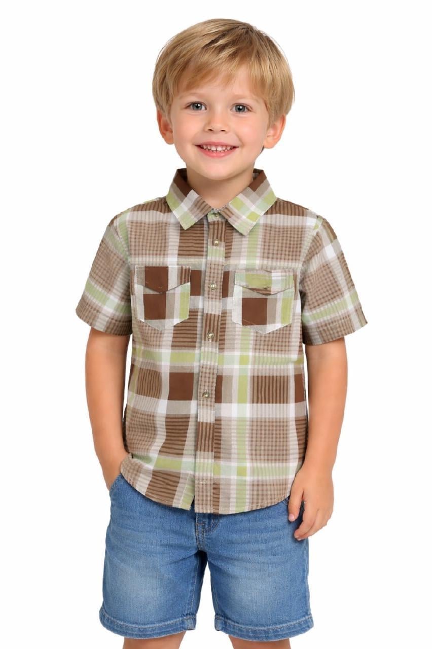 Рубашка летняя для мальчика короткий рукав SUBTLETY 04 110 см Разноцветный (571104_110)