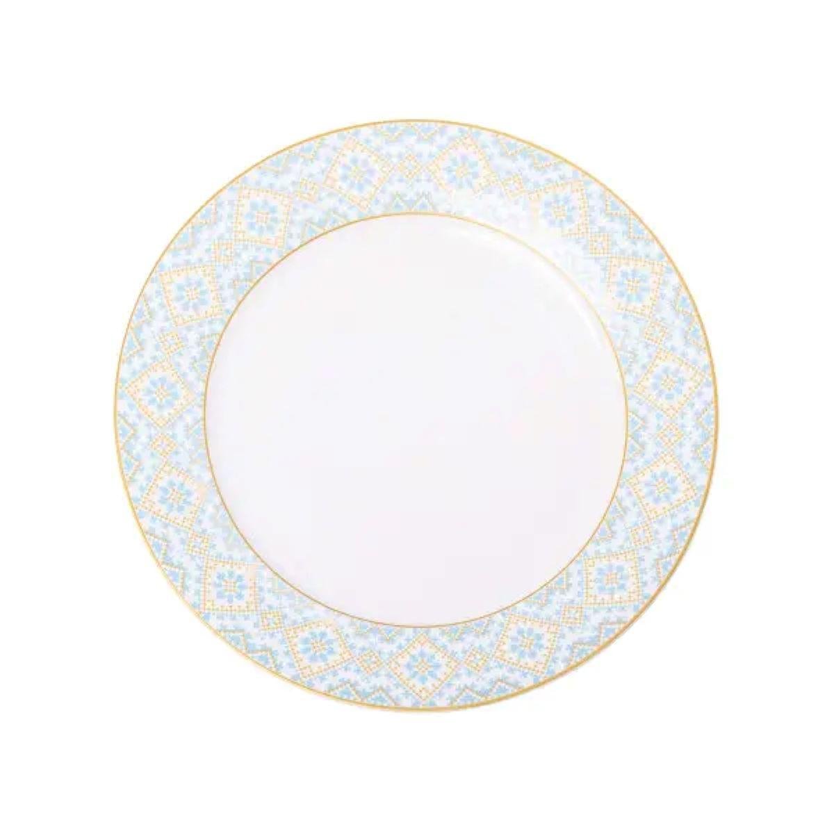 Тарілка сервірувальна порцелянова з орнаментом 26,5 см (HP-7-738)