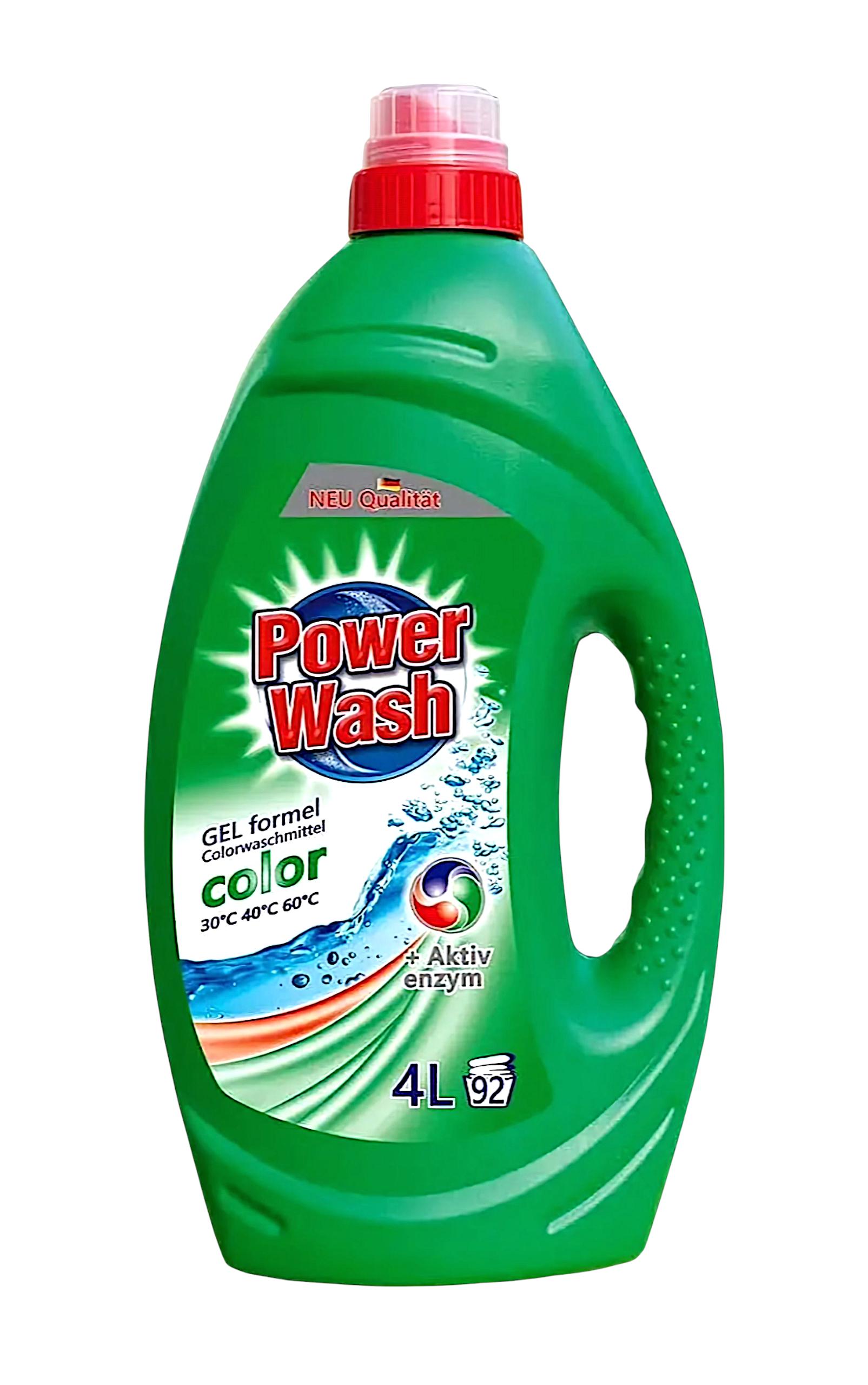 Гель для стирки универсальный Power Wash Color 92 циклы стирки 4 л (991953)