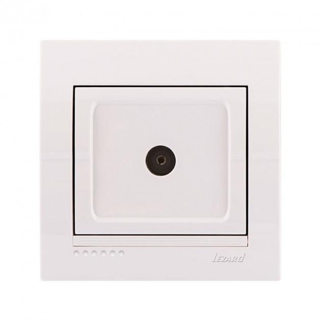 Розетка ТВ проходная Lezard Deriy Белый