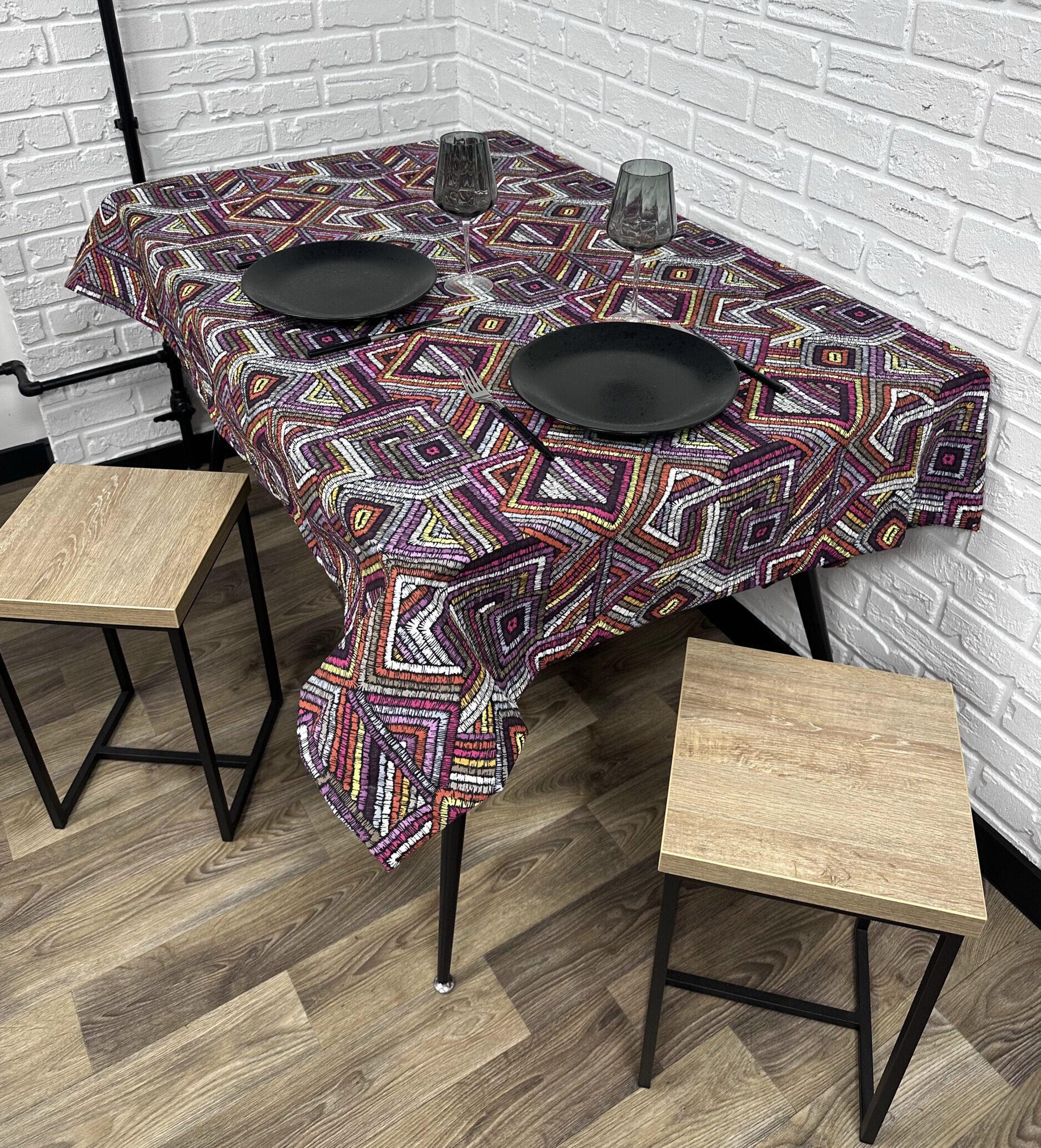 Скатерть Comfort Home Labirint водоотталкивающая с тефлоновым покрытием 100x150 см