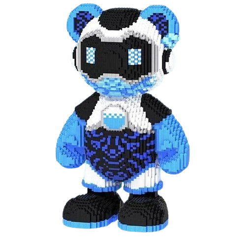 Конструктор Magic Blocks Bearbrick Панда 50 см 7268 деталей (14604177)