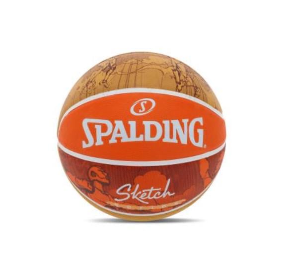 Баскетбольный мяч Spalding 84452Y JUMP SKETCH р. 7 Оранжевый (84452Y)