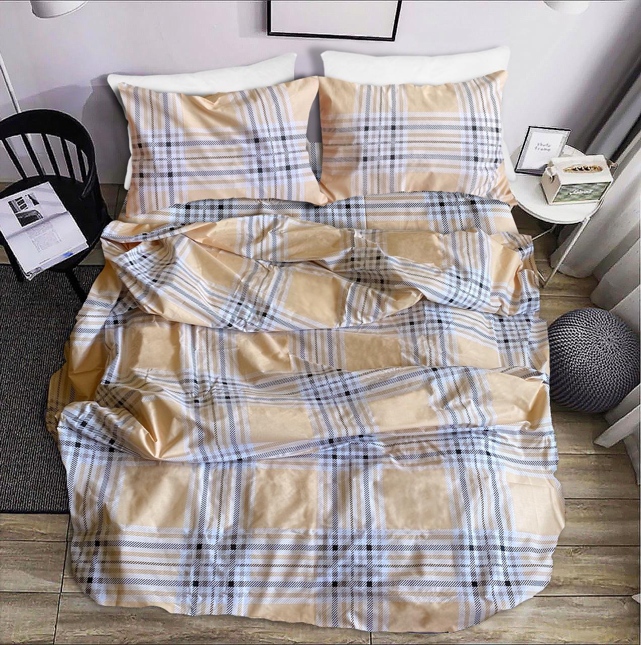 Постельное белье Zastelli шотландская клетка бязь полуторный 145х210 см (20679)