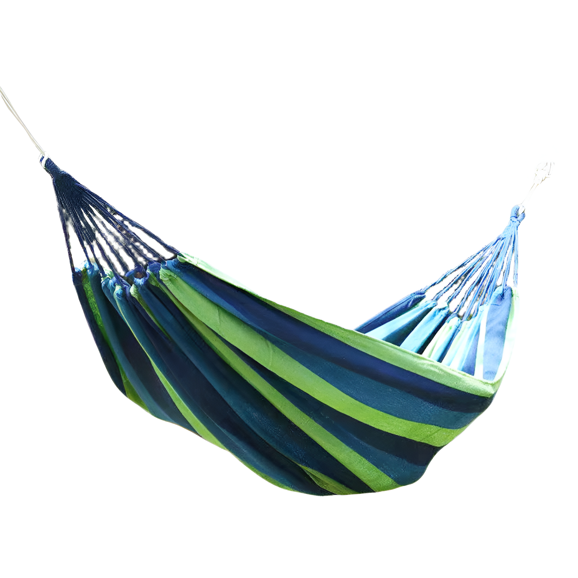 Гамак подвесной 200x80 см с чехлом Сине-зеленый (400962)