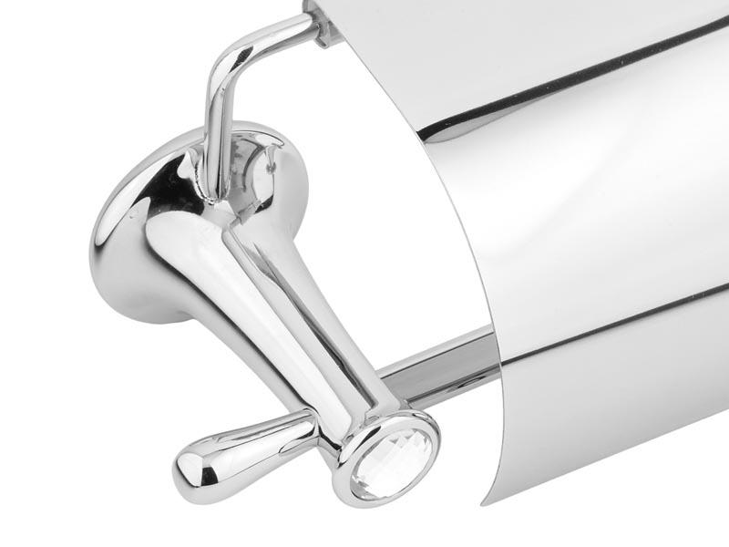 Тримач для туалетного паперу KUGU Bavaria 311C із кришкою Хром (130551) - фото 2