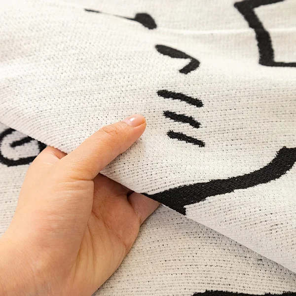 Плед покрывало на кровать/диван C00522-1 с изображением Кроликов 180х130 см - фото 5 Плед покрывало на кровать/диван C00522-1 с изображением Кроликов 180х130 см - фото 5