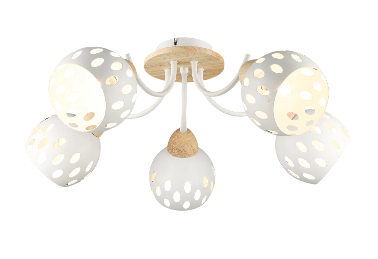 Люстра Valeso B N6655/5 Белый/Дерево