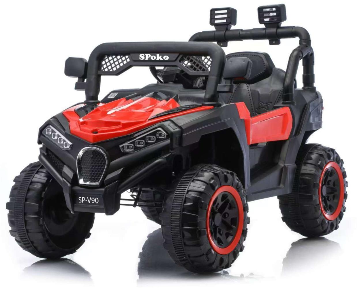 Детский электромобиль багги 4х4 полный привод Spoko SP-V90 двухместный аккумуляторный Красный (147-76-42401056)