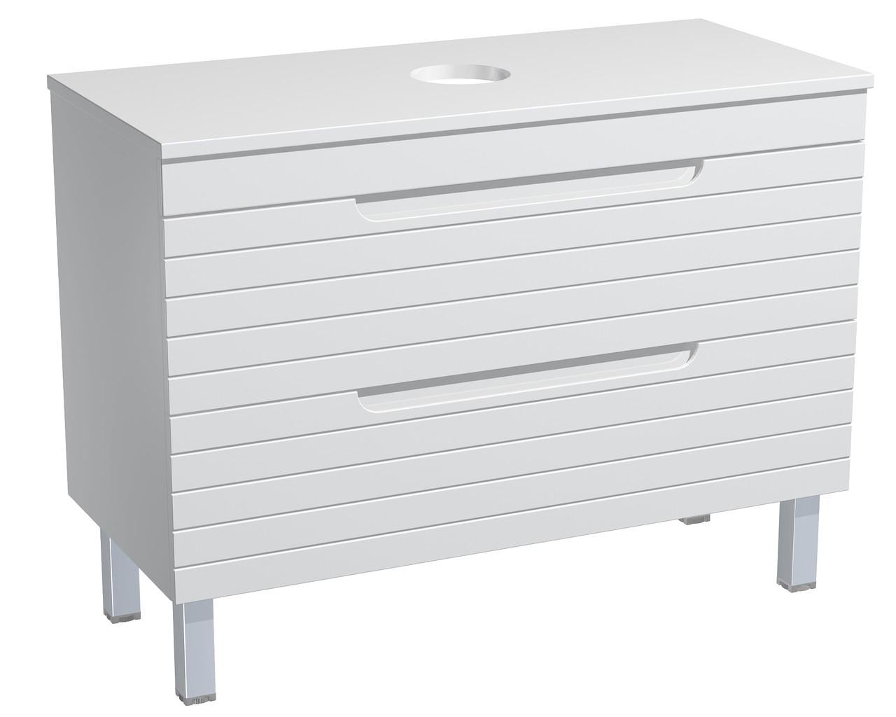 Напольная тумба Milleau PARALLEL 100 со столешницей для ванной комнаты