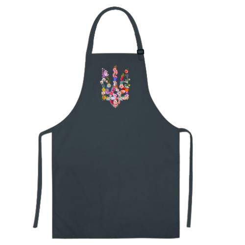 Фартух Квітучий Герб України Темно-сірий (11594963-28-44861) - фото 1