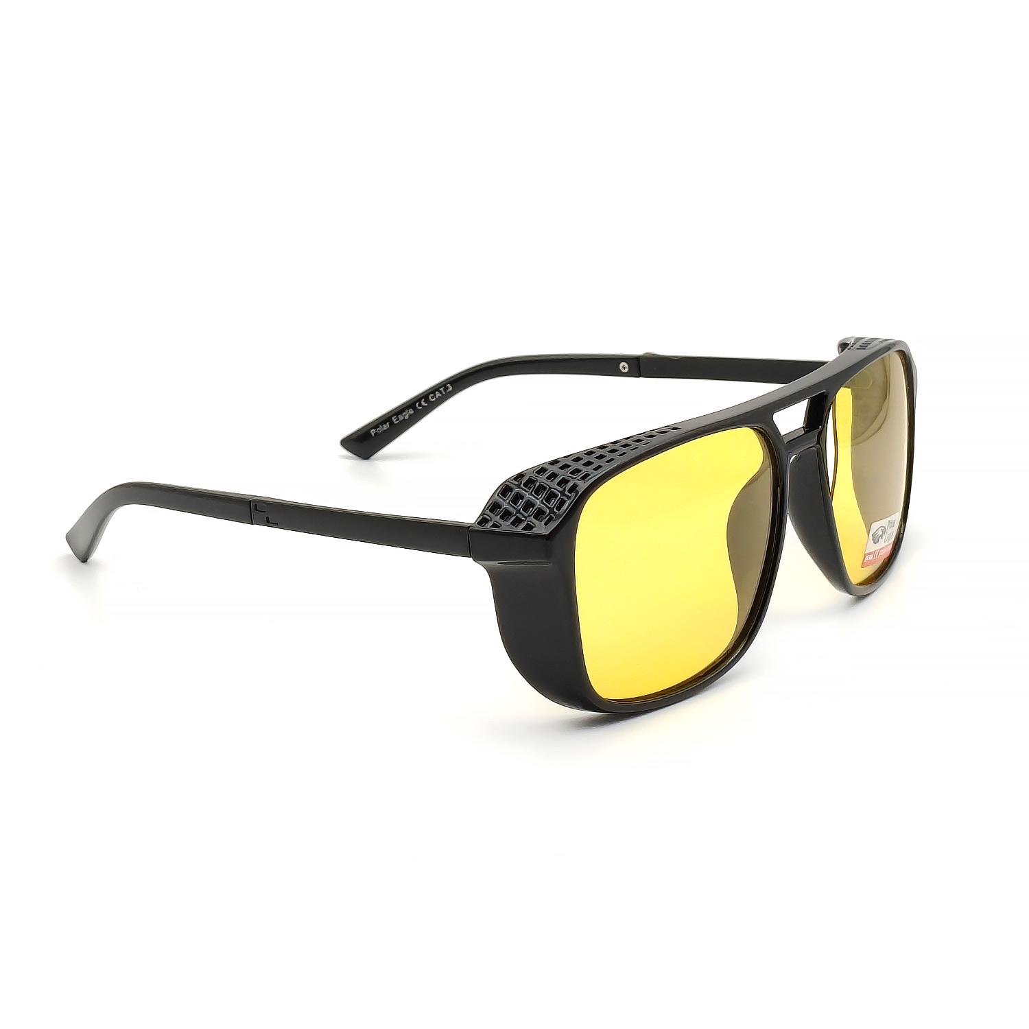 Очки водителя Polar Eagle 8526 Polarized со шторками глянцевые Желтый (28613472) - фото 4 Очки водителя Polar Eagle 8526 Polarized со шторками глянцевые Желтый (28613472) - фото 4