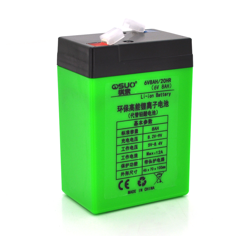 Аккумуляторная батарея QiSuo 6V 8A с элементами Li-ion 18650 (YUT_V9082)