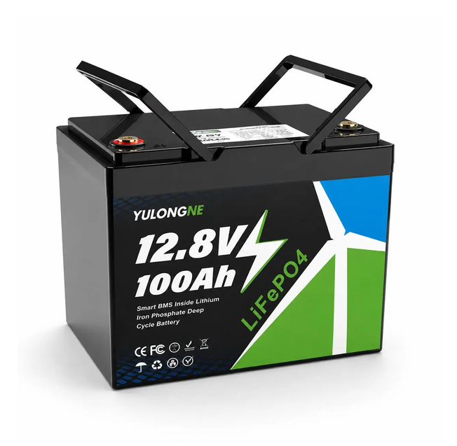Аккумулятор LiFePO4 YULONGNE 12,8 В 100 А/час 1280 Вт/час BMS 100 А (18300-01)