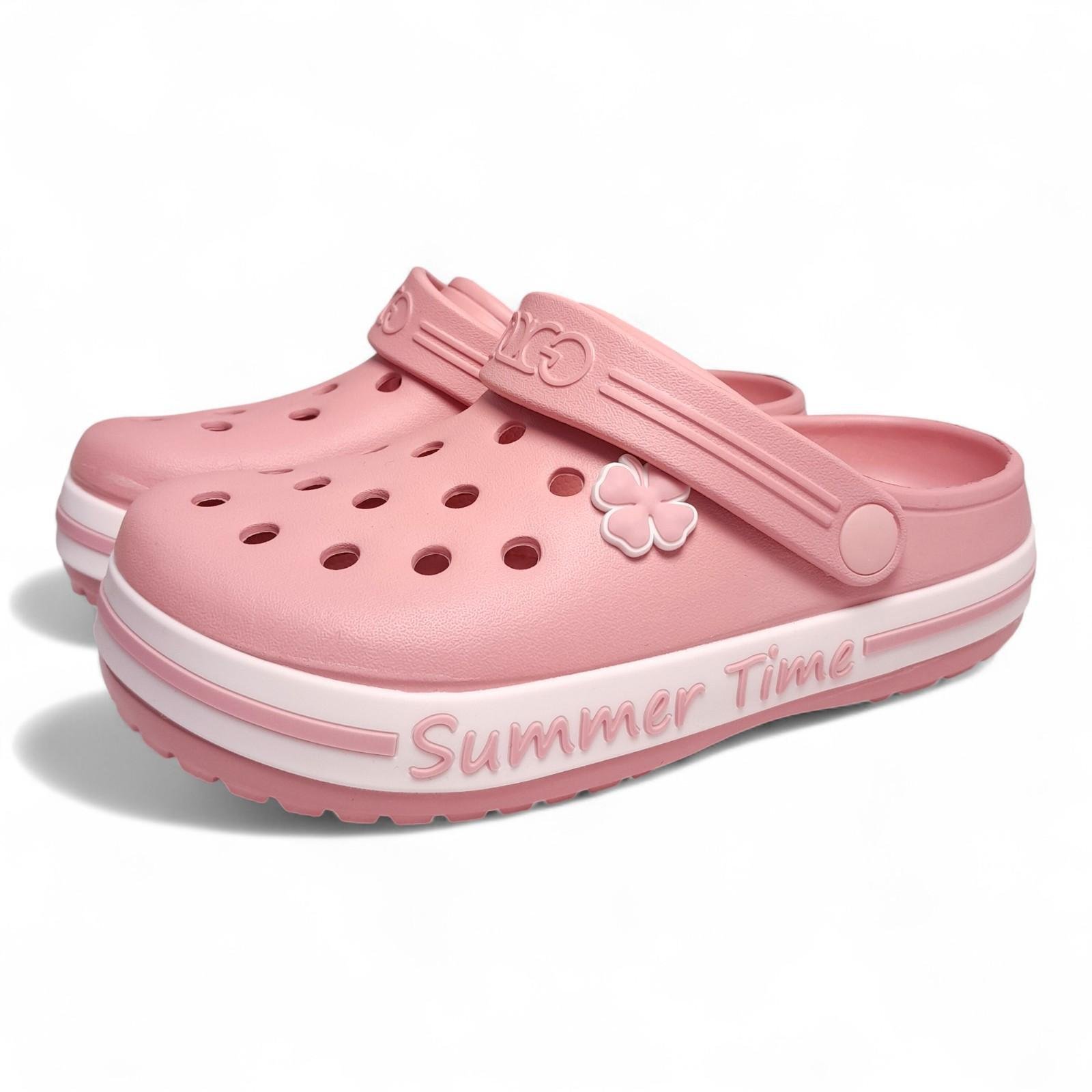 Сабо женские dagostyle с джибитс р. 41 26 см Пудровый (2771352063)