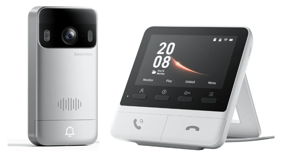 Звонок дверной беспроводной SwitchBot с камерой 2K видеозвонок с экраном 4,3" (2914935143)