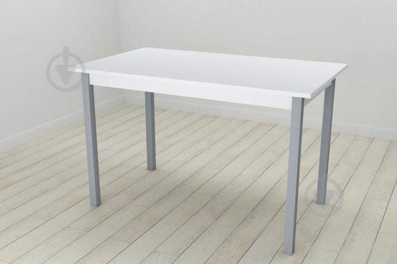 Стол кухонный Ferrum-decor Марио 75x120x70 Серый ДСП Белое 16мм (MAR0050)