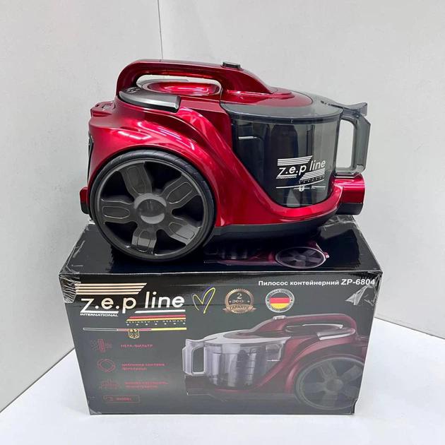 Пилосос Zepline ZP-6804 без мішка контейнерний 4 л 4000 Вт Червоний (ZP-6804) - фото 3