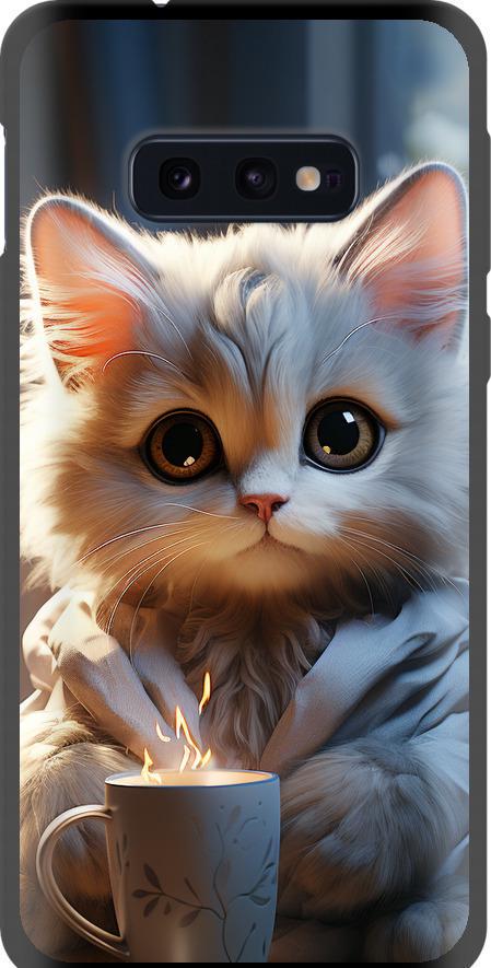 Чехол на Samsung Galaxy S10e White cat (5646b-1646-42517) Чехол на Samsung Galaxy S10e White cat (5646b-1646-42517)