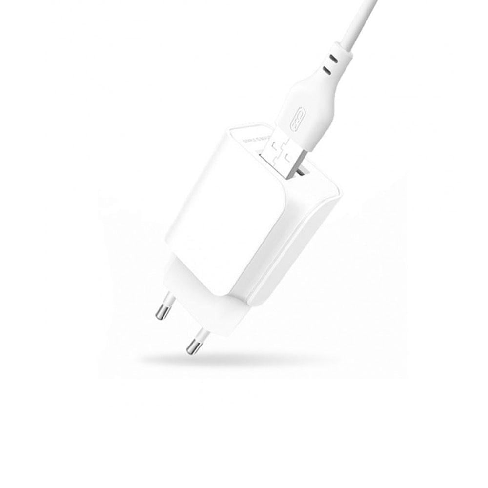 Зарядний пристрій Xo L35D 2.1A/2USB Type-C White (59410-0616)