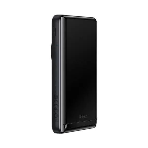 Павербанк BASEUS Magnetic Bracket Wireless Fast Charge 10000 mAh 20W 3A QC3.0+PD3.0 Black - фото 3