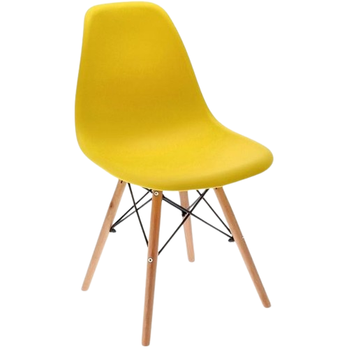 Кресло для кухни на ножках Bonro В-173 Full KD Желтый (2371520938)
