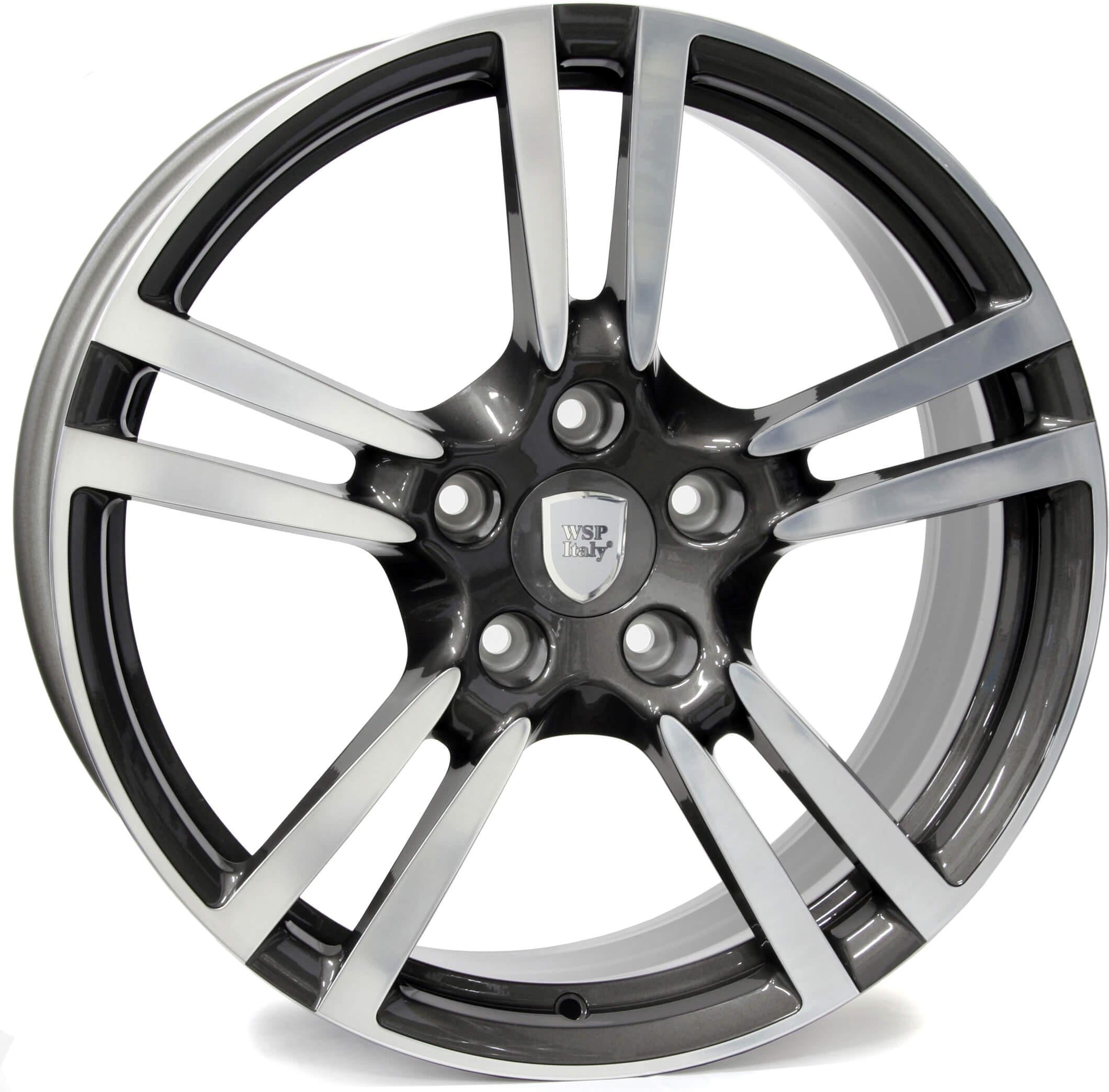 Литі диски WSP Italy Porsche W1054 Saturn 11x20 5x130 ET68 DIA71,6 Dull black polished