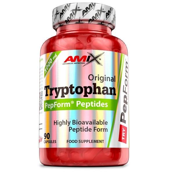 Триптофан для спорта Amix Nutrition Tryptophan PepForm Peptides 500 мг 90 Caps