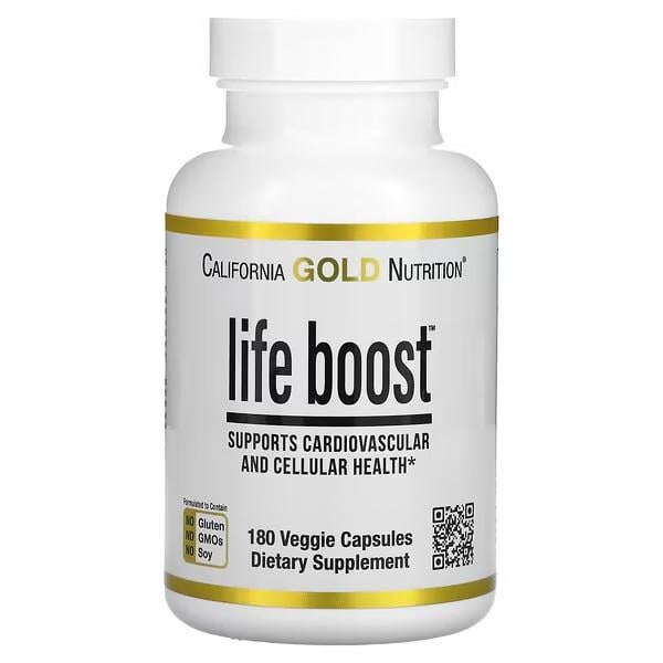 Натуральная добавка California Gold Nutrition Life Boost 180 капсул