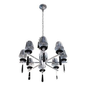 Люстра підвісна класична Brille BCL-303S/8 з абажуром