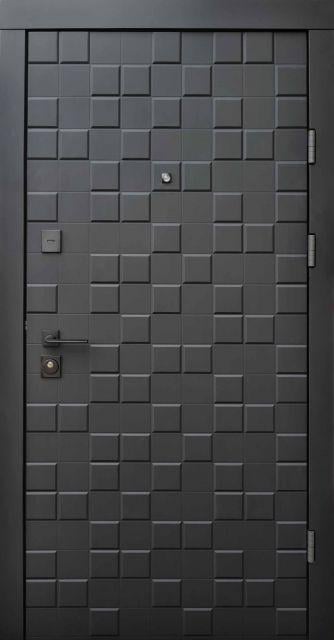 Входная дверь Qdoors Ультра Онтарио квартирная 950х2050 мм Черный софт