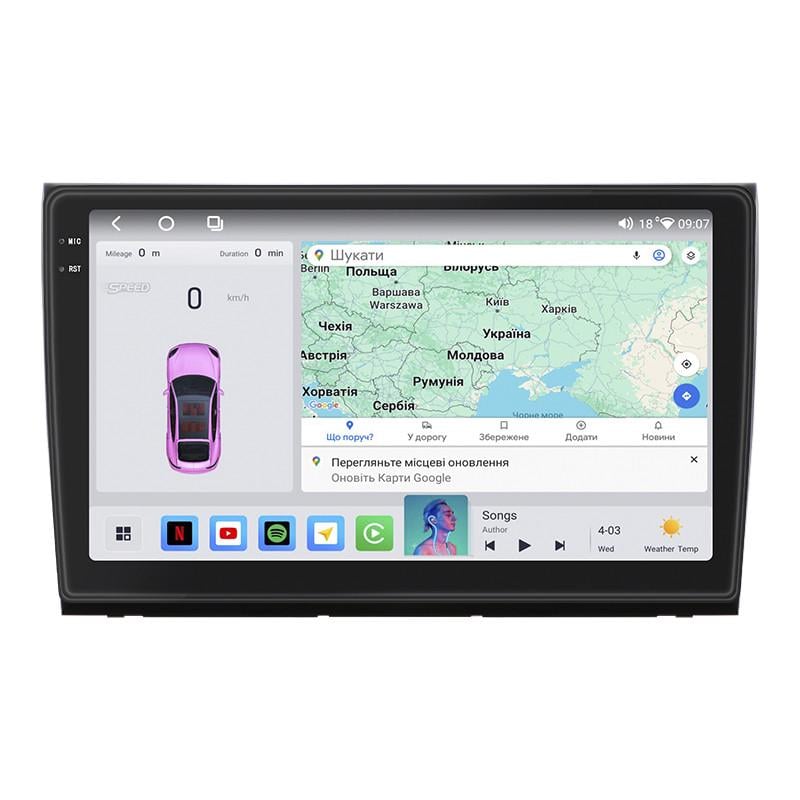 Автомагнитола штатная Lesko для Fiat Bravo II 2007-2014 4/64 QLED CarPlay 4G Wi-Fi GPS Prime 9" (24366343)
