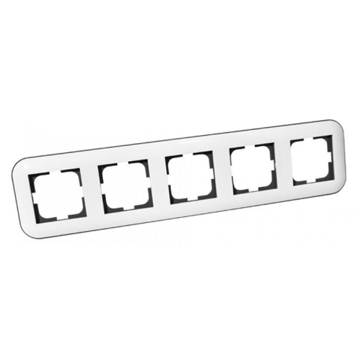 Рамка Ovivo Loft Electric 5-я Белый/Серый (404-010003-250)