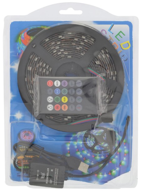 Стрічка світлодіодна UKC Rgb музична вологостійка 5 м (254301551SM) - фото 2 Стрічка світлодіодна UKC Rgb музична вологостійка 5 м (254301551SM) - фото 2