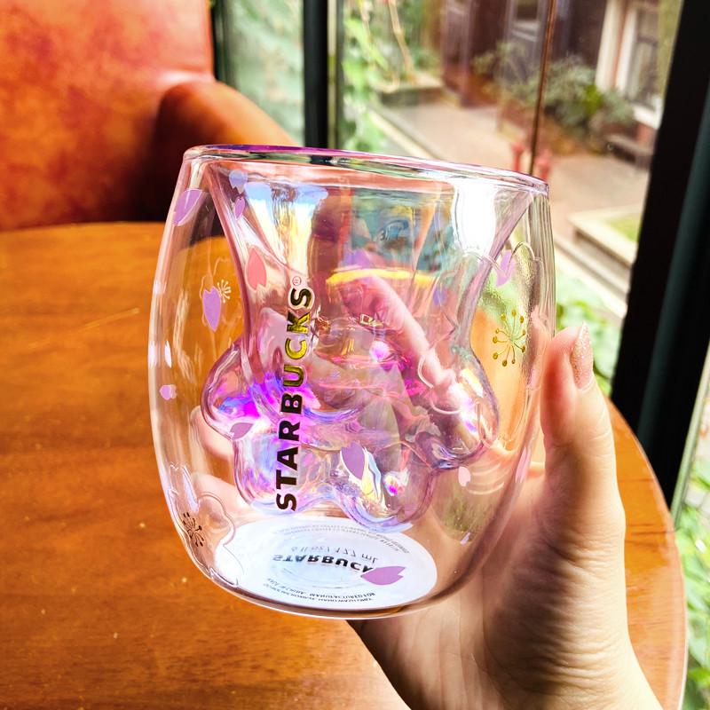 Чашка Starbucks 2020 Purple Sakura Cat Paw Double Wall Glass Cup Mug котяча лапка - фото 4 Чашка Starbucks 2020 Purple Sakura Cat Paw Double Wall Glass Cup Mug котяча лапка - фото 4