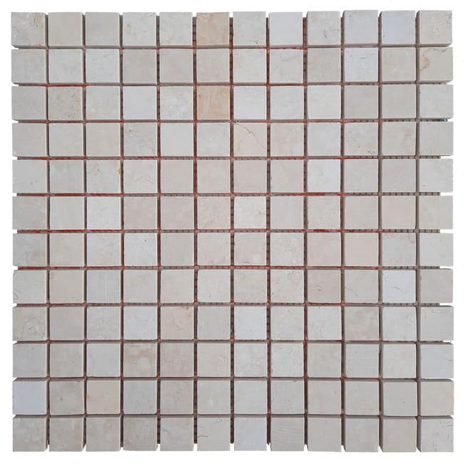 Мозаїка мармурова Mix МКР-2СН матова 23x23x6 мм Beige