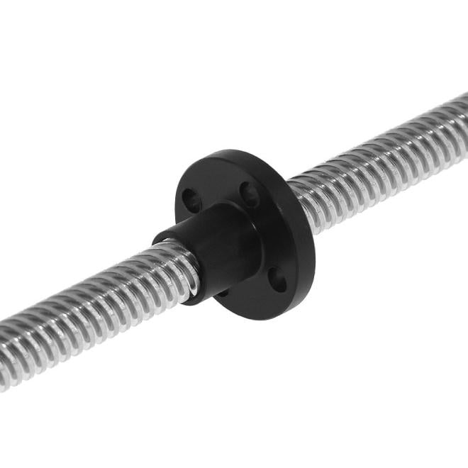 Гайка T8 для ходового винта 4-западная Krok 8 мм POM пластик круглая - фото 3