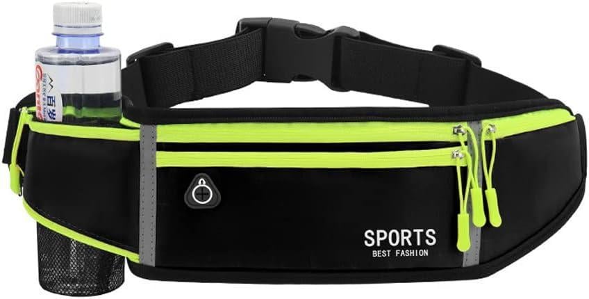 Сумка на пояс для бігу SPORT BEST FASHION на 4 відділення з карманом під пляшку 19х10 см Чорний (Е051561) Сумка на пояс для бігу SPORT BEST FASHION на 4 відділення з карманом під пляшку 19х10 см Чорний (Е051561)