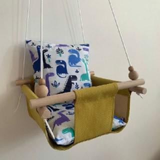 Дитяча гойдалка Infancy Діно Синій/Жовтий (10058671) - фото 3 Дитяча гойдалка Infancy Діно Синій/Жовтий (10058671) - фото 3