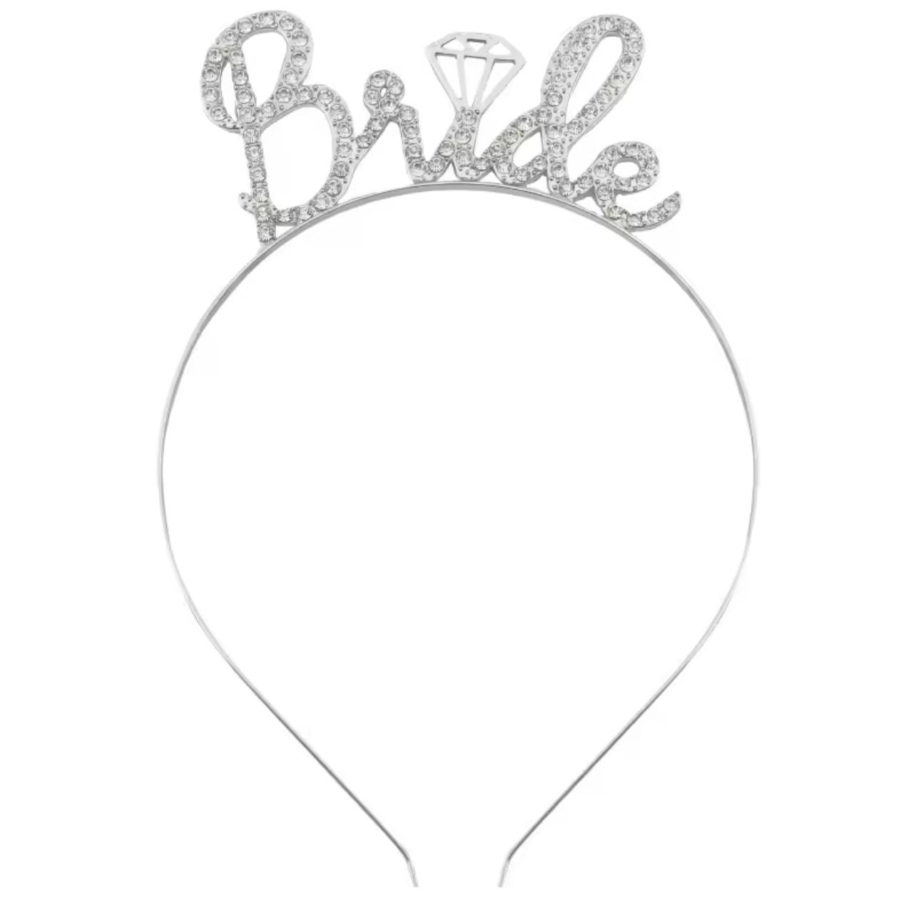 Обруч для дівич-вечору BRIDE Срібний (24545435345) Обруч для дівич-вечору BRIDE Срібний (24545435345)