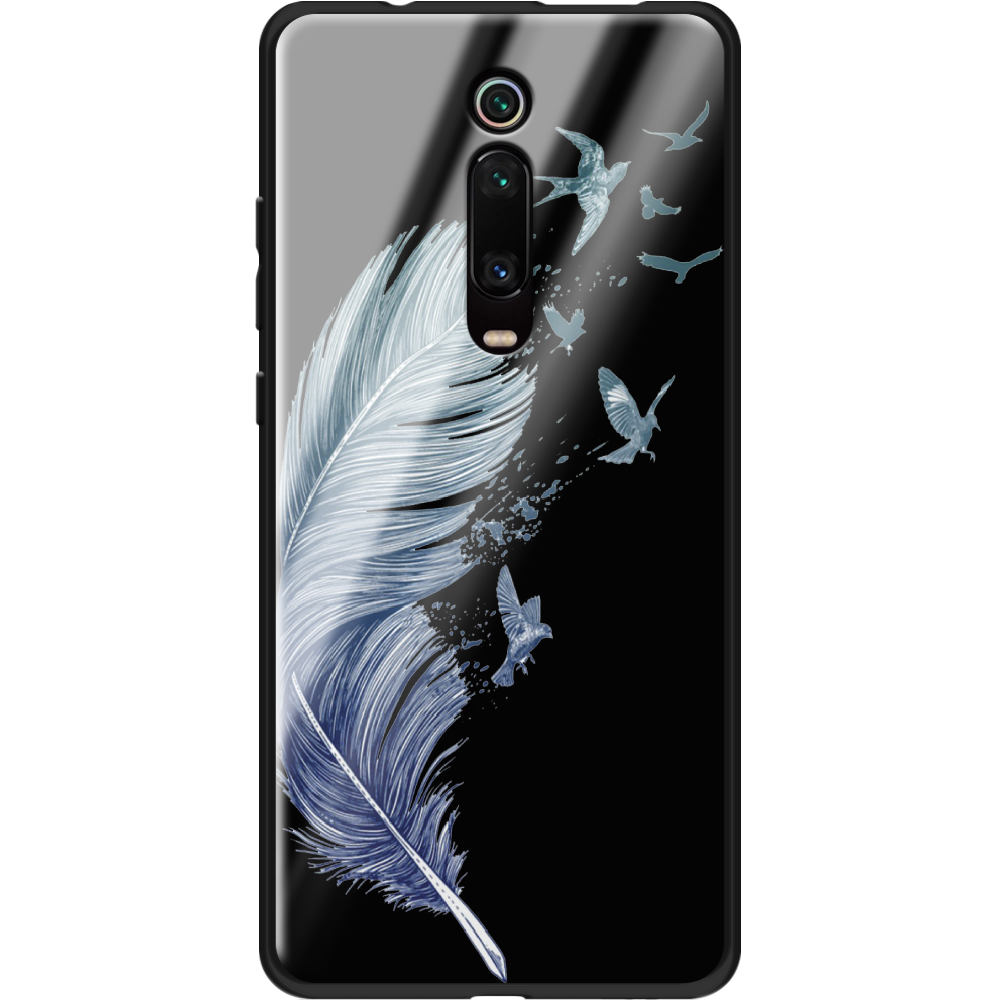 Чохол BoxFace Xiaomi Mi 9T / Mi 9T Pro Feather Чорний силікон зі склом (37376-cc38-37743)