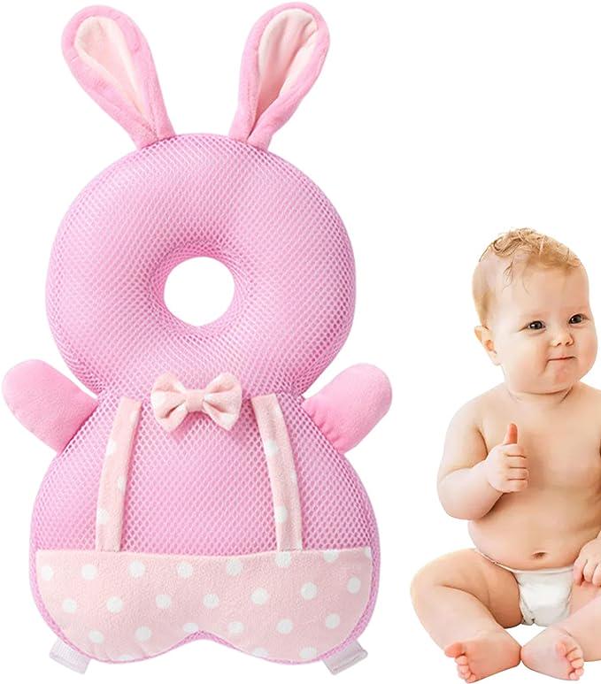 Подушка захисна Зайчик для голови та спини малюка Рожевий (142618) - фото 5