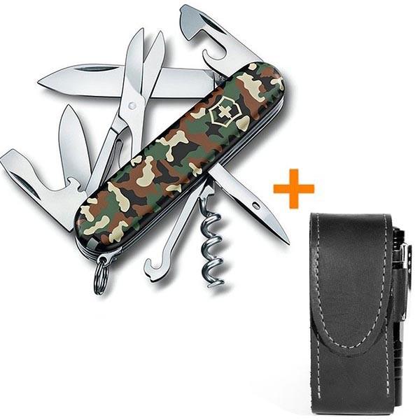 Комплект нож Victorinox Climber 1.3703.94/чехол с фонариком - фото 7